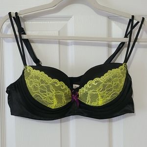 Cacique balconette satin front bra.